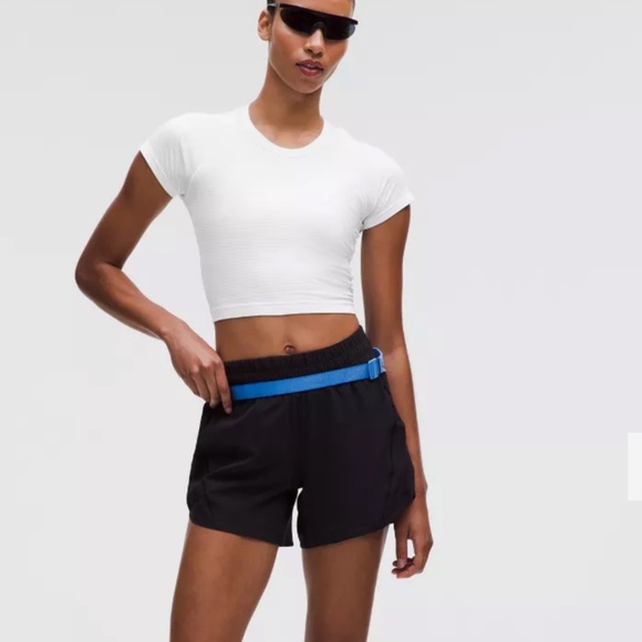 Like New Lululemon Swiftly Tech Cropped Short-Sleeve Shirt 2.0 White Sz 12 - Picture 2 of 5